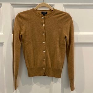 J. Crew, size XS, camel, cashmere cardigan